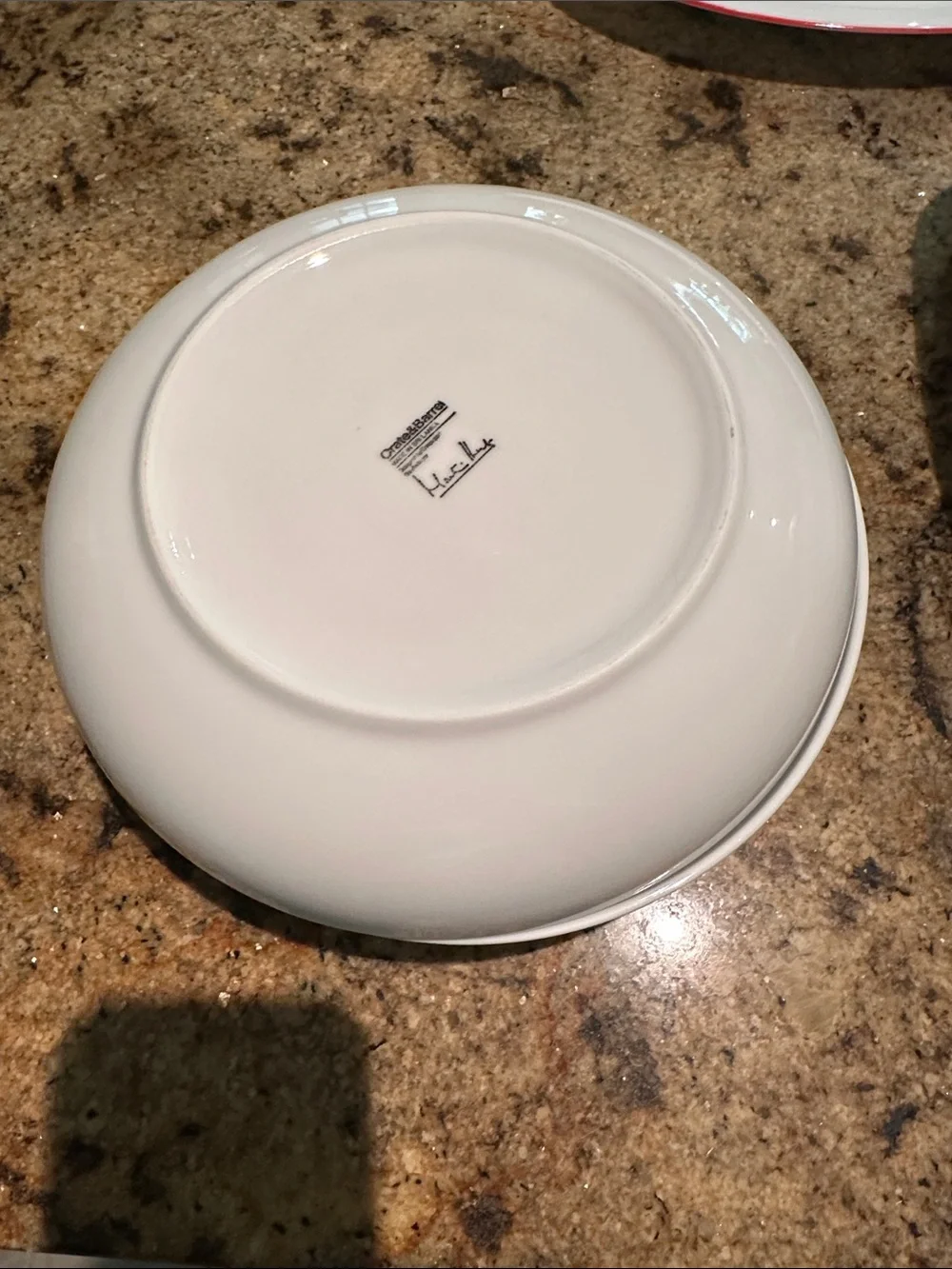 Set of 2 Crate & Barrel large bowl/plate Martin Hunt design.